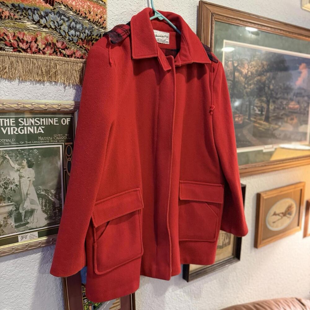 Vintage 70s RARE St. Germain Des Près Wool‎ Lined Jacket Size XL - Picture 2 of 7